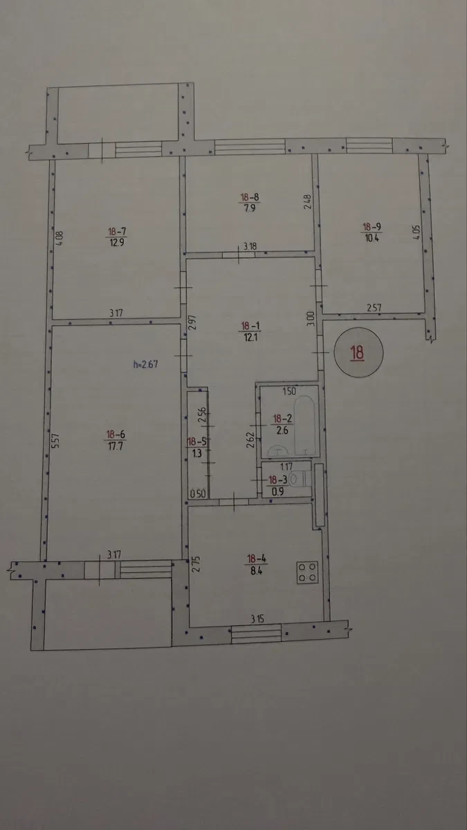 4-кімнатна квартира, Близнюки: під чистову обробку, роздільні кімнати - фото 1