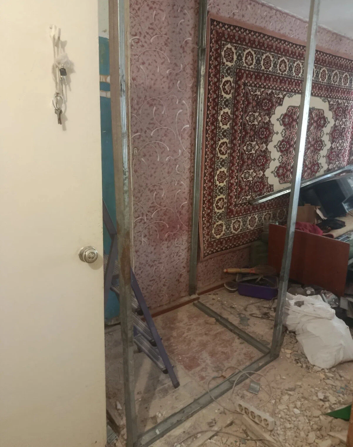 1-кімнатна квартира, Новозаводський: чорнова штукатурка, цегляні стіни - фото 3