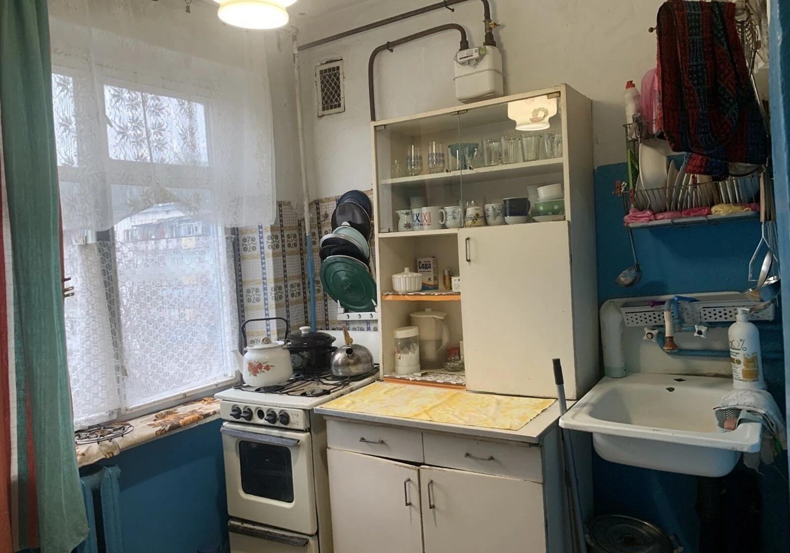 2-комнатная квартира, Гончаровское: тепло без света, без ремонта, фото 4