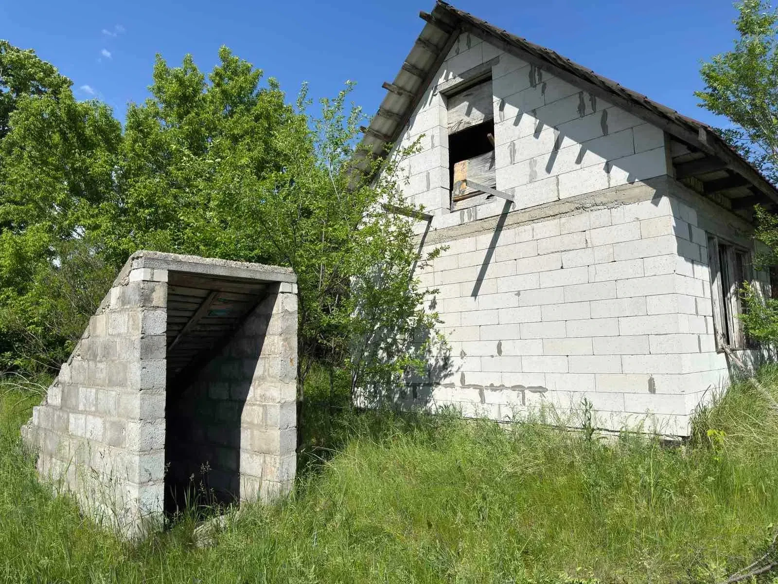Участок 30 соток, Горького: недостроенный дом, молодой сад, фото 4