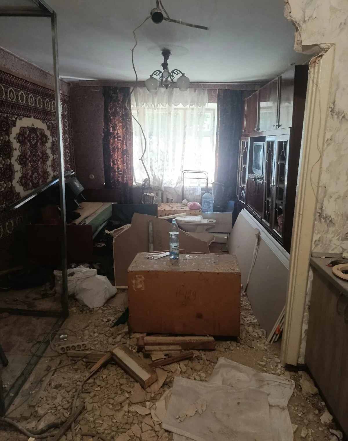 1-кімнатна квартира, Новозаводський: чорнова штукатурка, цегляні стіни - фото 1