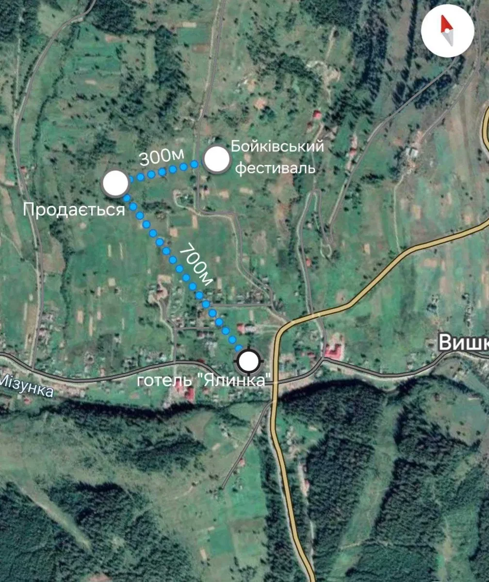 Ділянка 51.85 соток, Вишків: GORO Mountain Resort, вид на гори - фото 1
