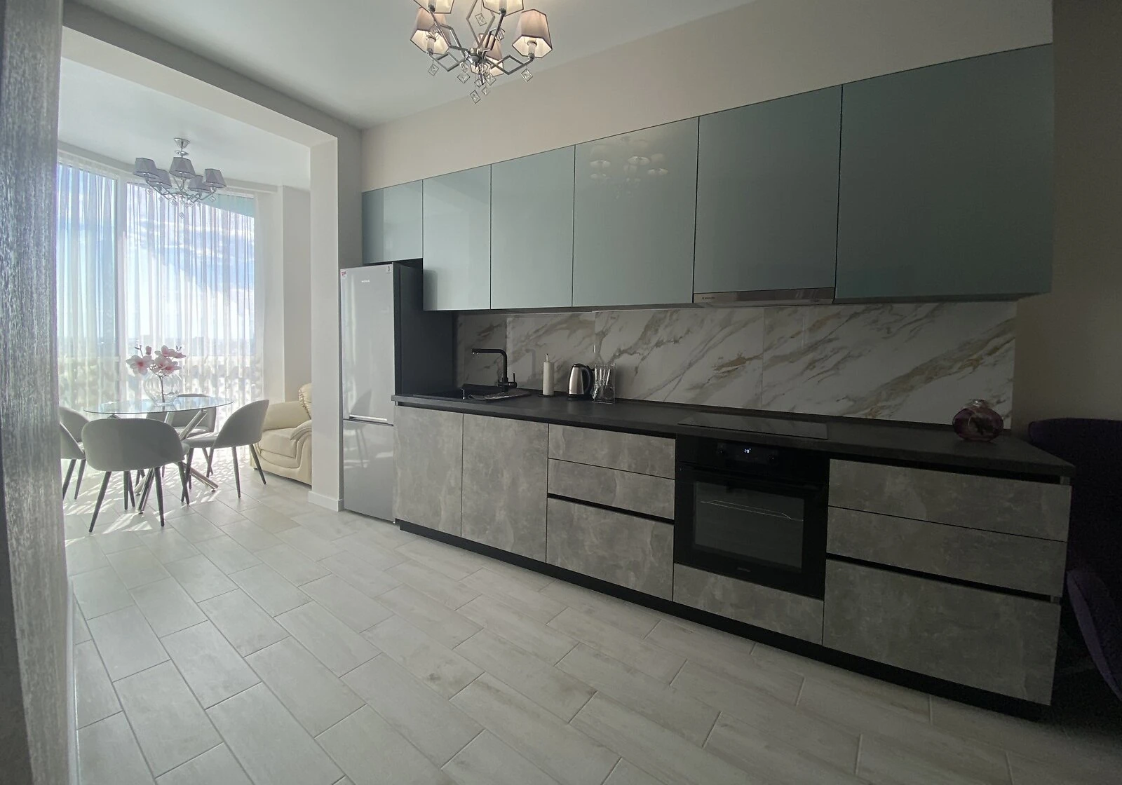 2-комнатная квартира, Большой Фонтан: кухня-студия, евроремонт, фото 3