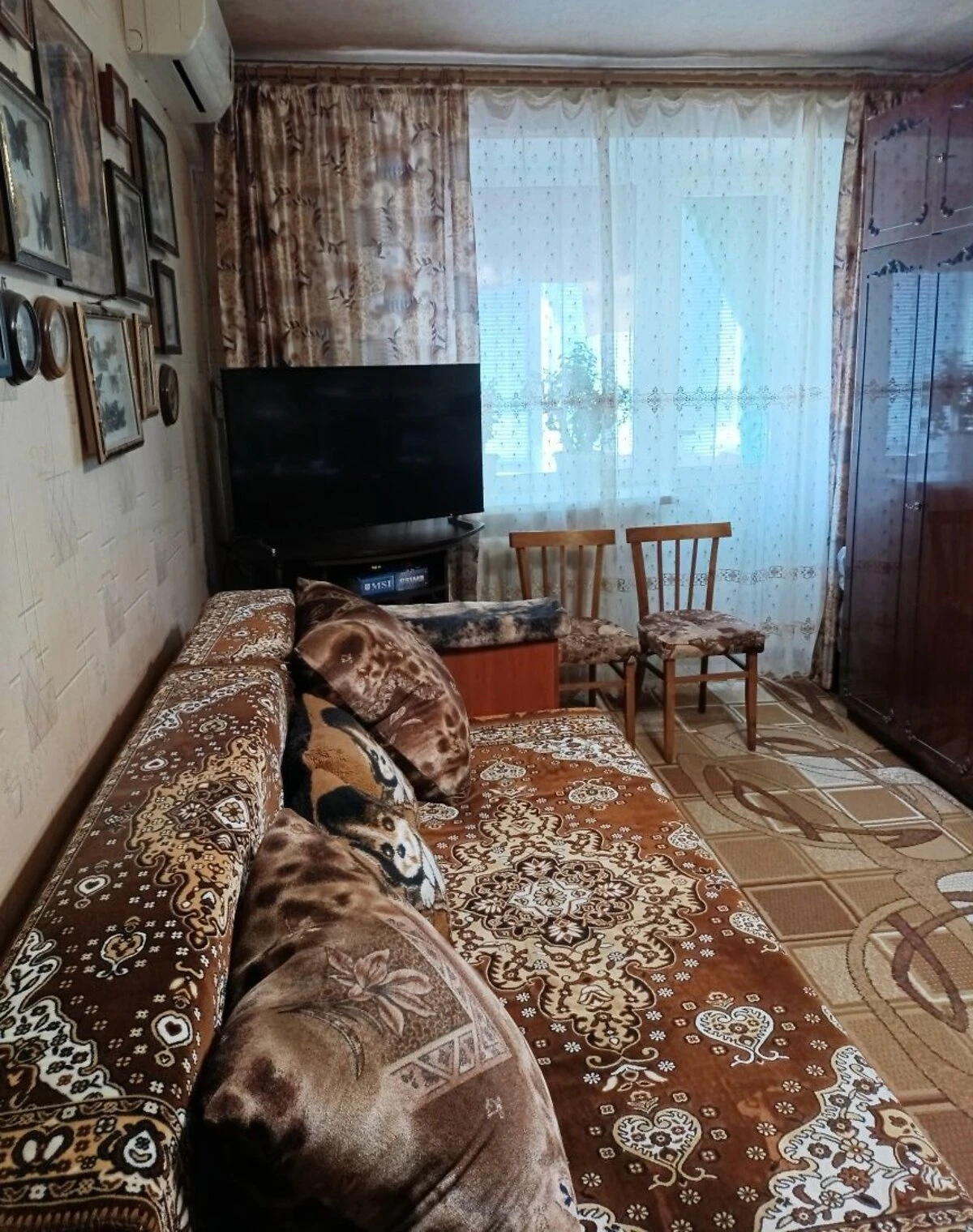 1-комнатная квартира, Ахтырка: кирпичные стены, кондиционер - фото 4