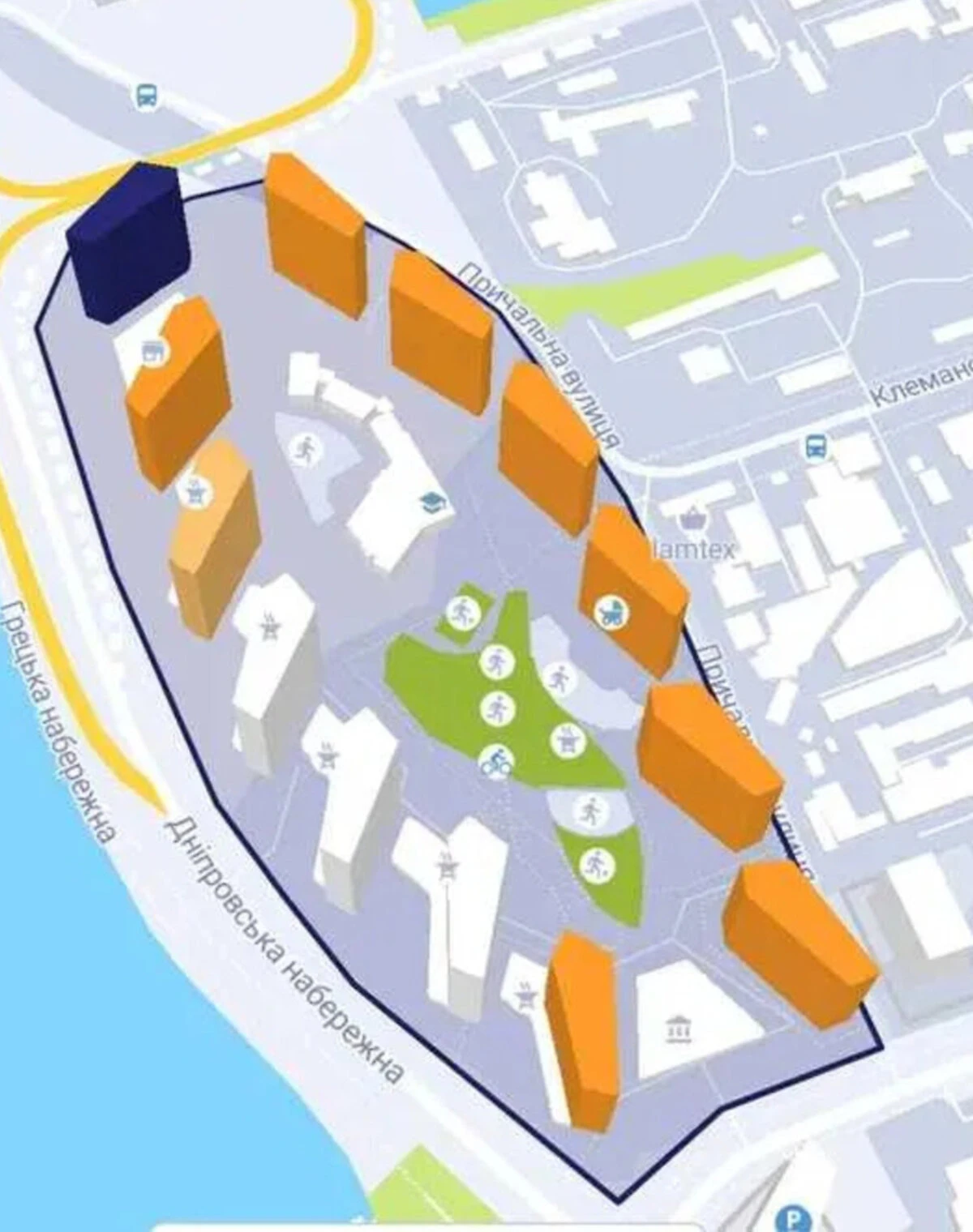 3-комнатная квартира, Киев: кухня-студия, новостройка, фото 4