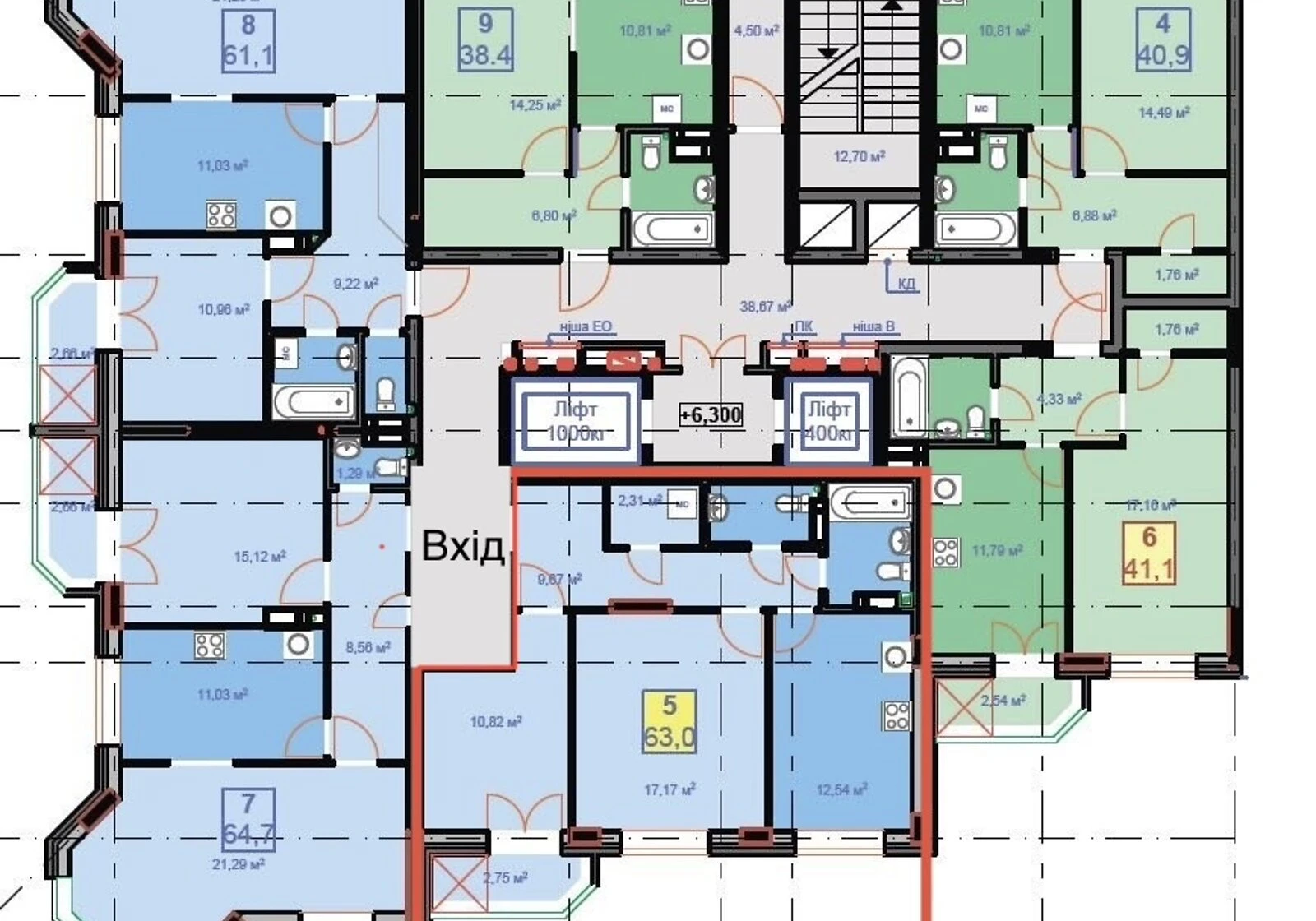 2-кімнатна квартира, Ірпінь: укриття в будинку, резервне живлення - фото 2