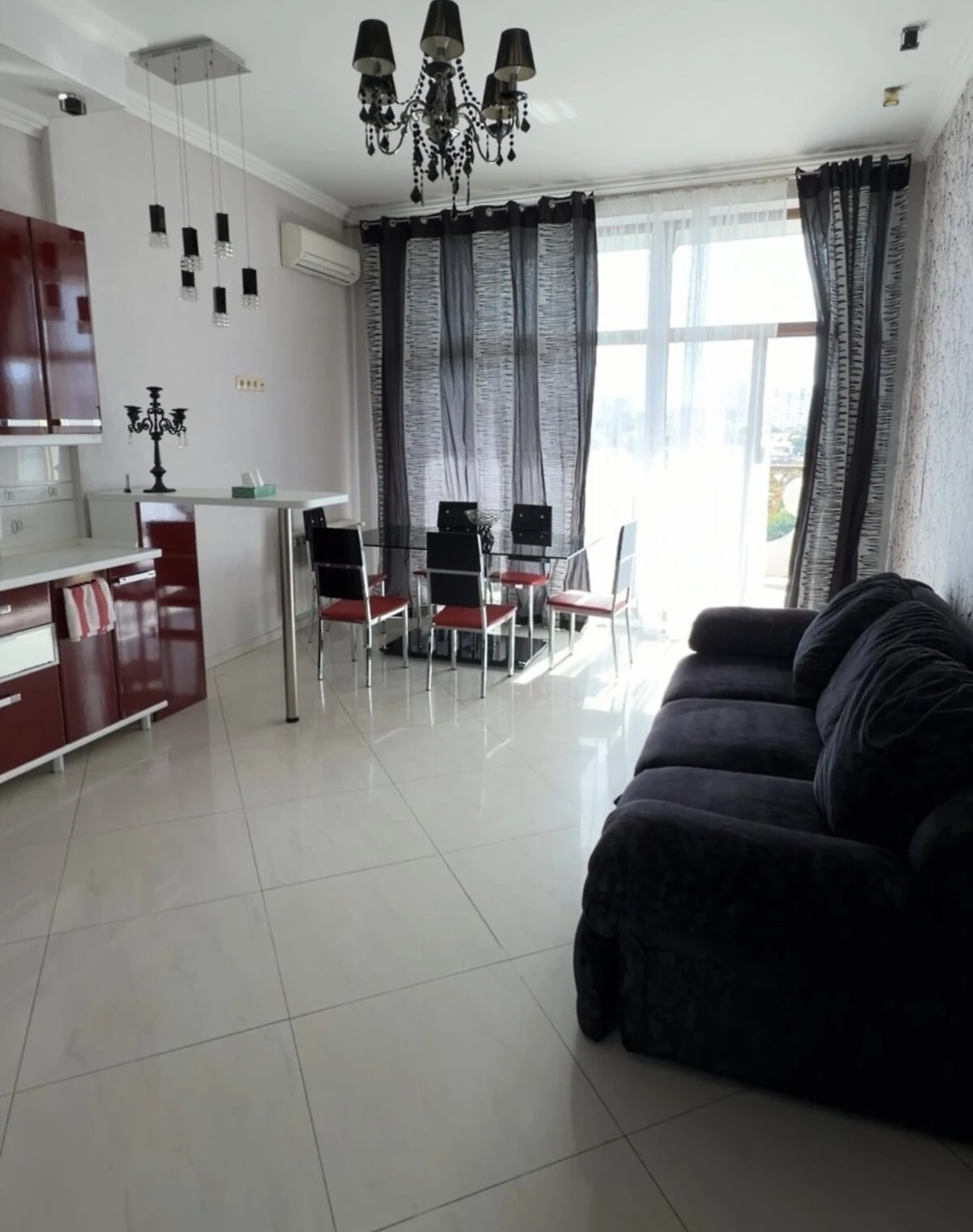 2-комнатная квартира, Аркадия: кухня-студия, евроремонт, фото 5