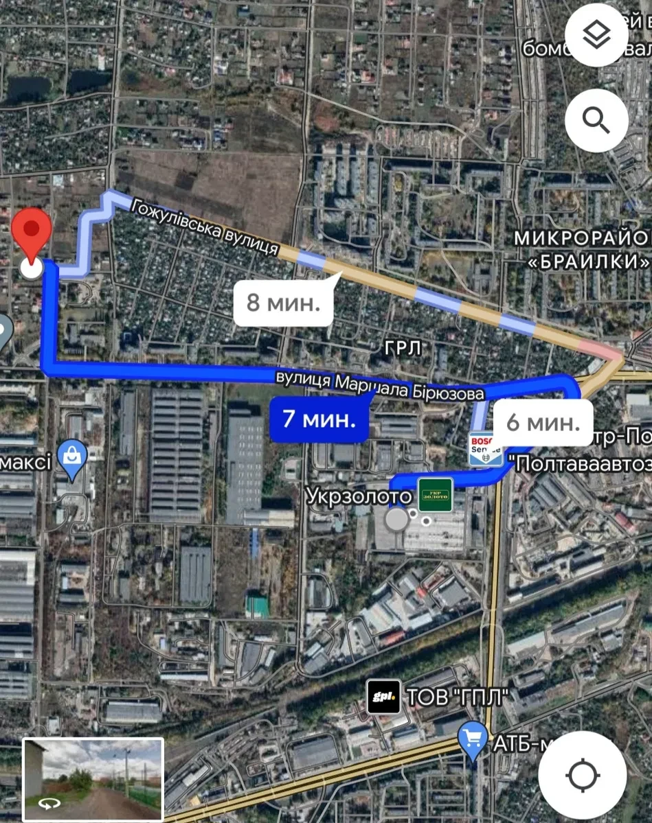 Ділянка 6 соток, Полтава: під будівництво будинку, квадратна форма - фото 3