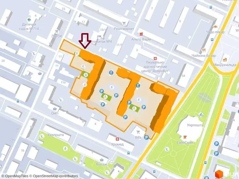 Нежилое помещение в ЖК Okland: два фасадных входа, 40 кВт, фото 5