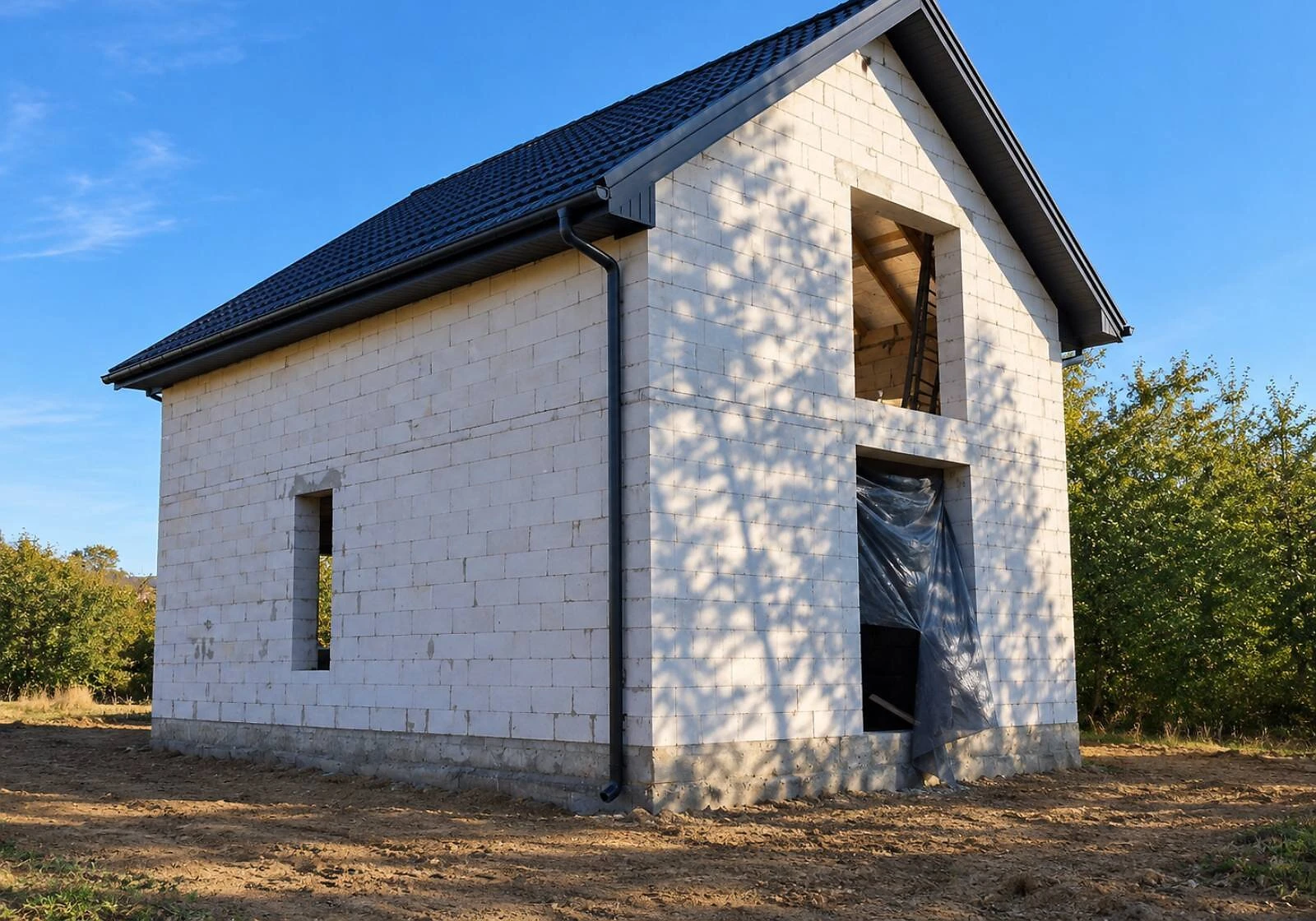 Будинок, Лука-Мелешківська: 5 соток, тераса, коробка та дах - фото 2