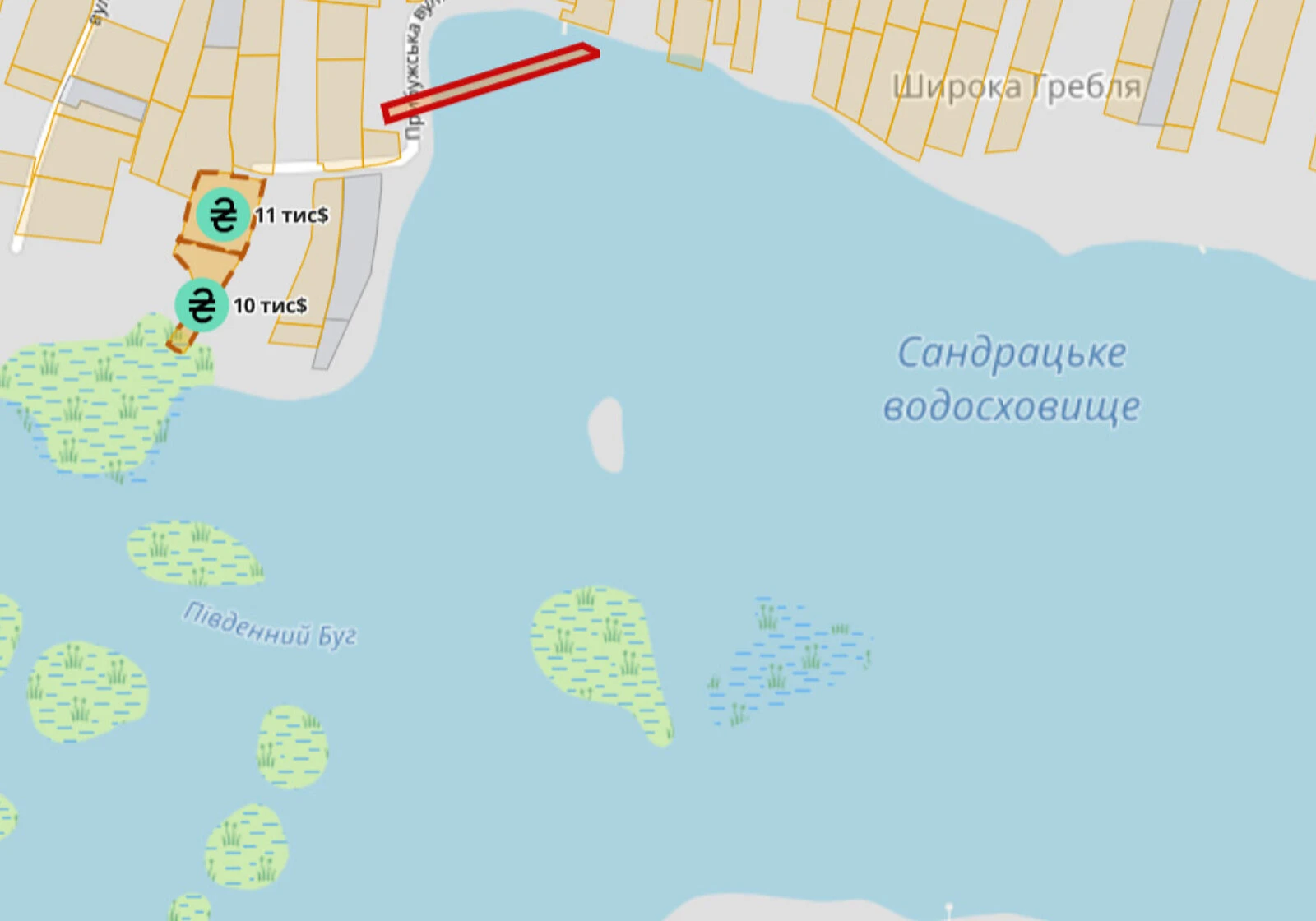 Ділянка 41 соток, Широка Гребля: сад, під житлову забудову - фото 1