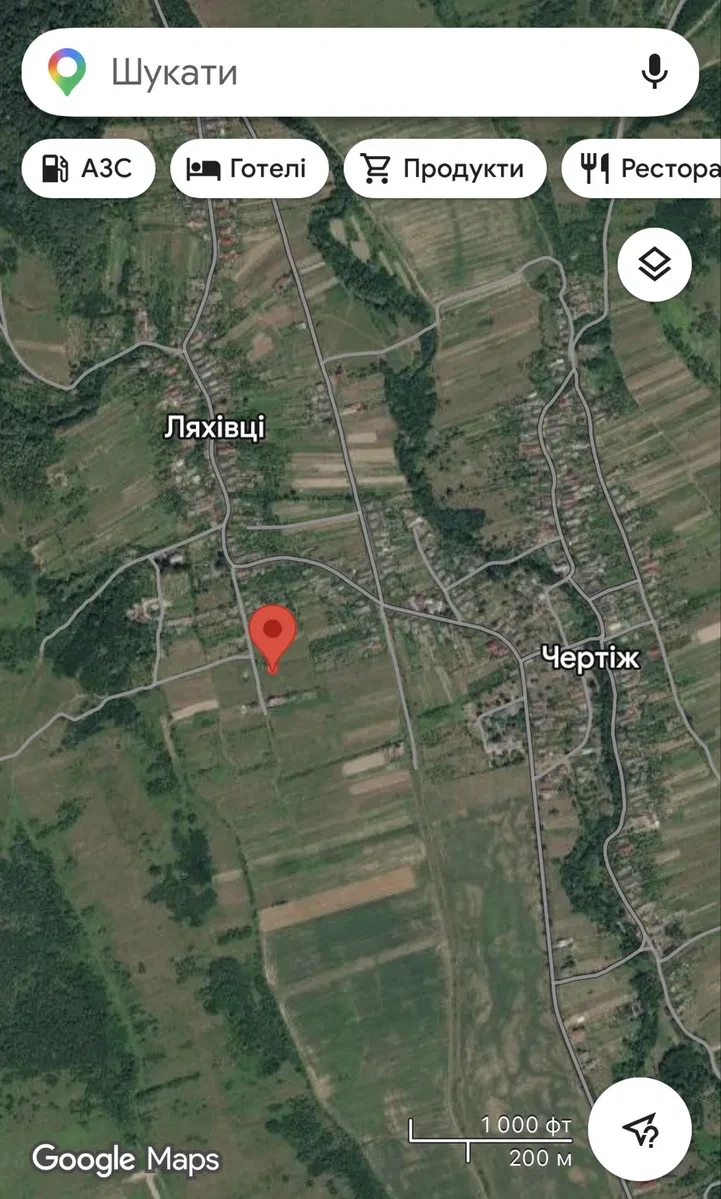 Ділянка 18.56 соток, Чертеж: житлова забудова, електрика й газ - фото 2