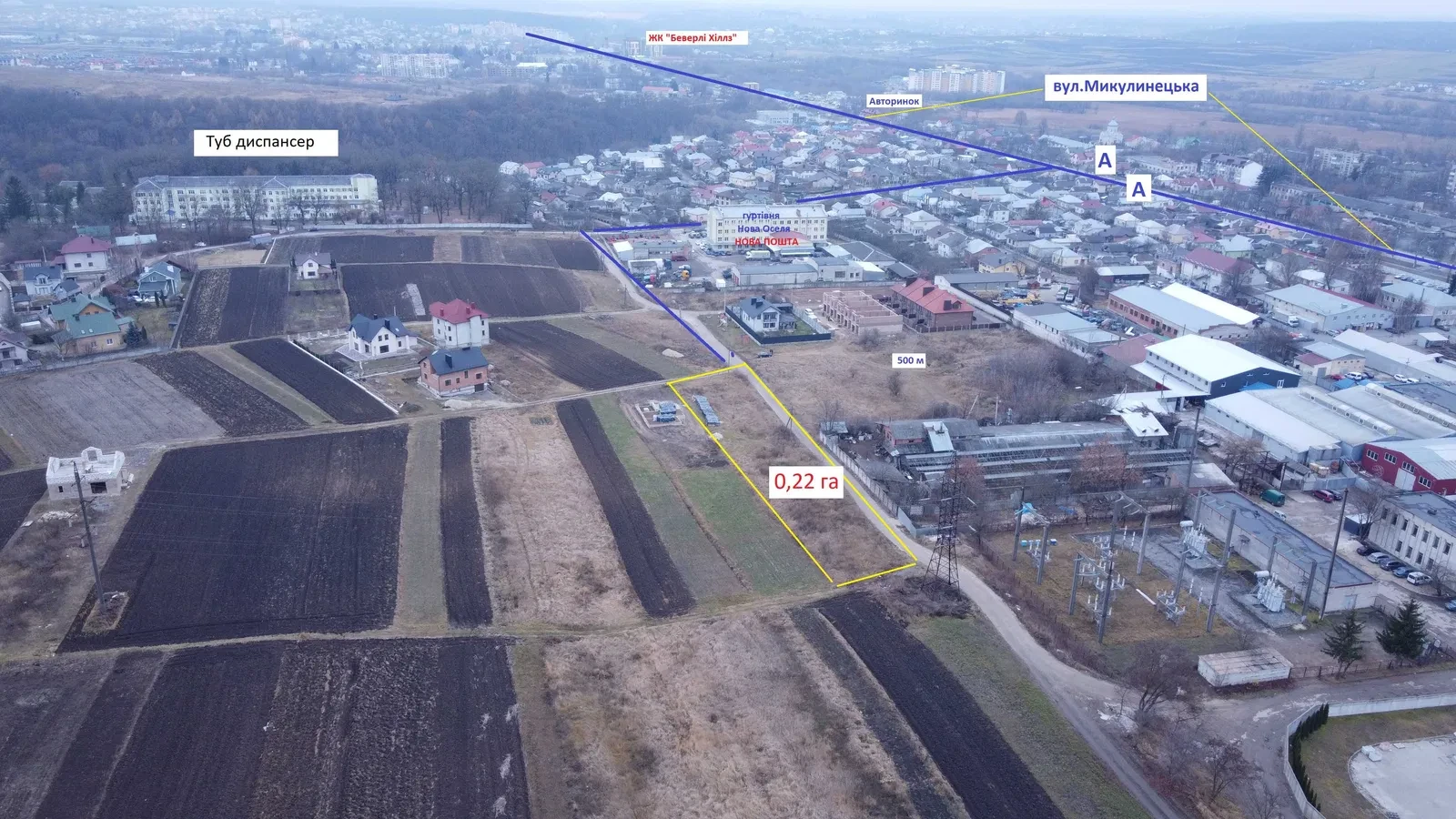 Ділянка 0.22 соток, Тернопіль: 500 м до Об’їзної, 3 фази - фото 2