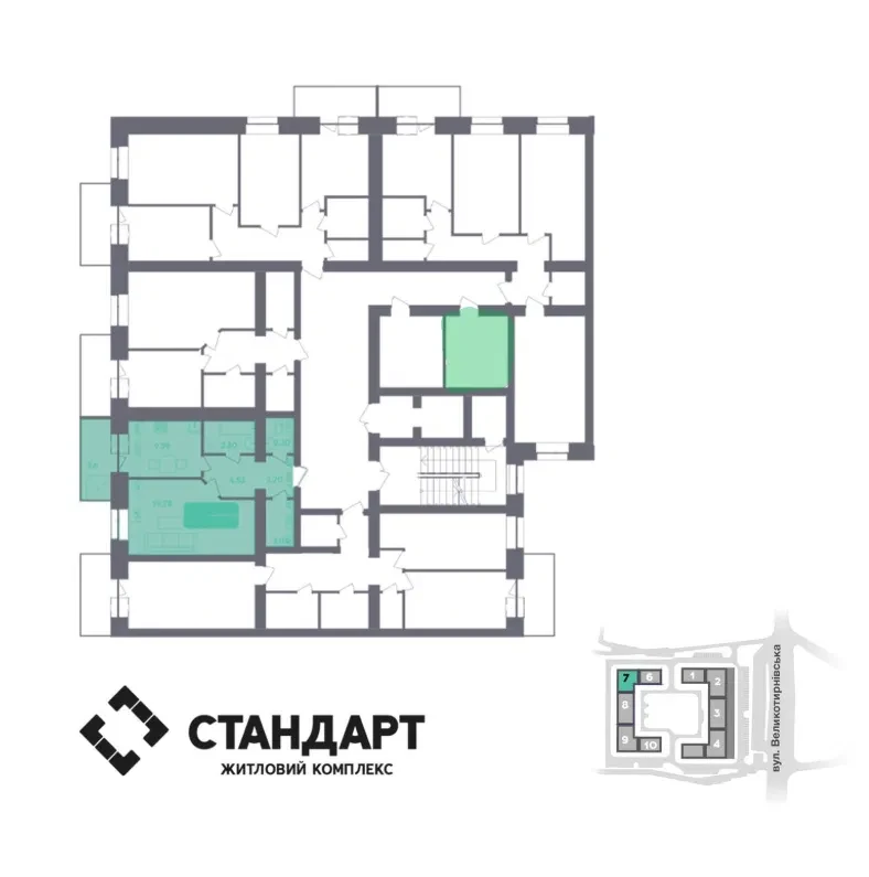 1-кімнатна квартира у ЖК Стандарт: вид на озеро, підвал у подарунок - фото 4
