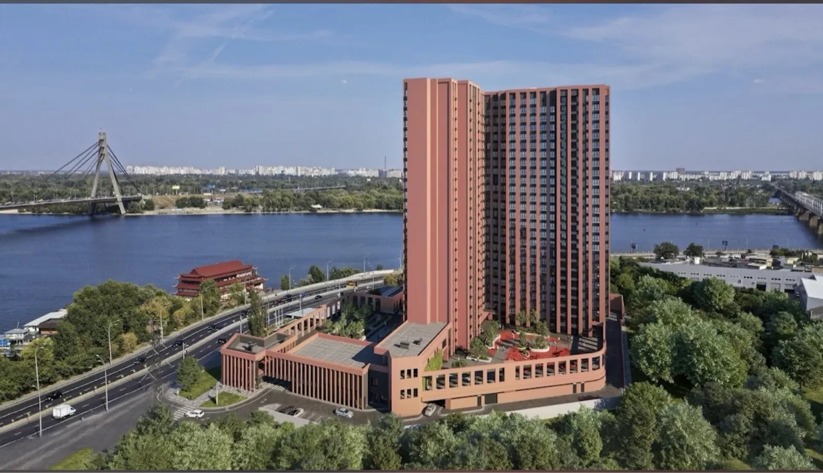 1-кімнатна квартира у ЖК DOCK32: генератор, вид на Поділ - фото 1