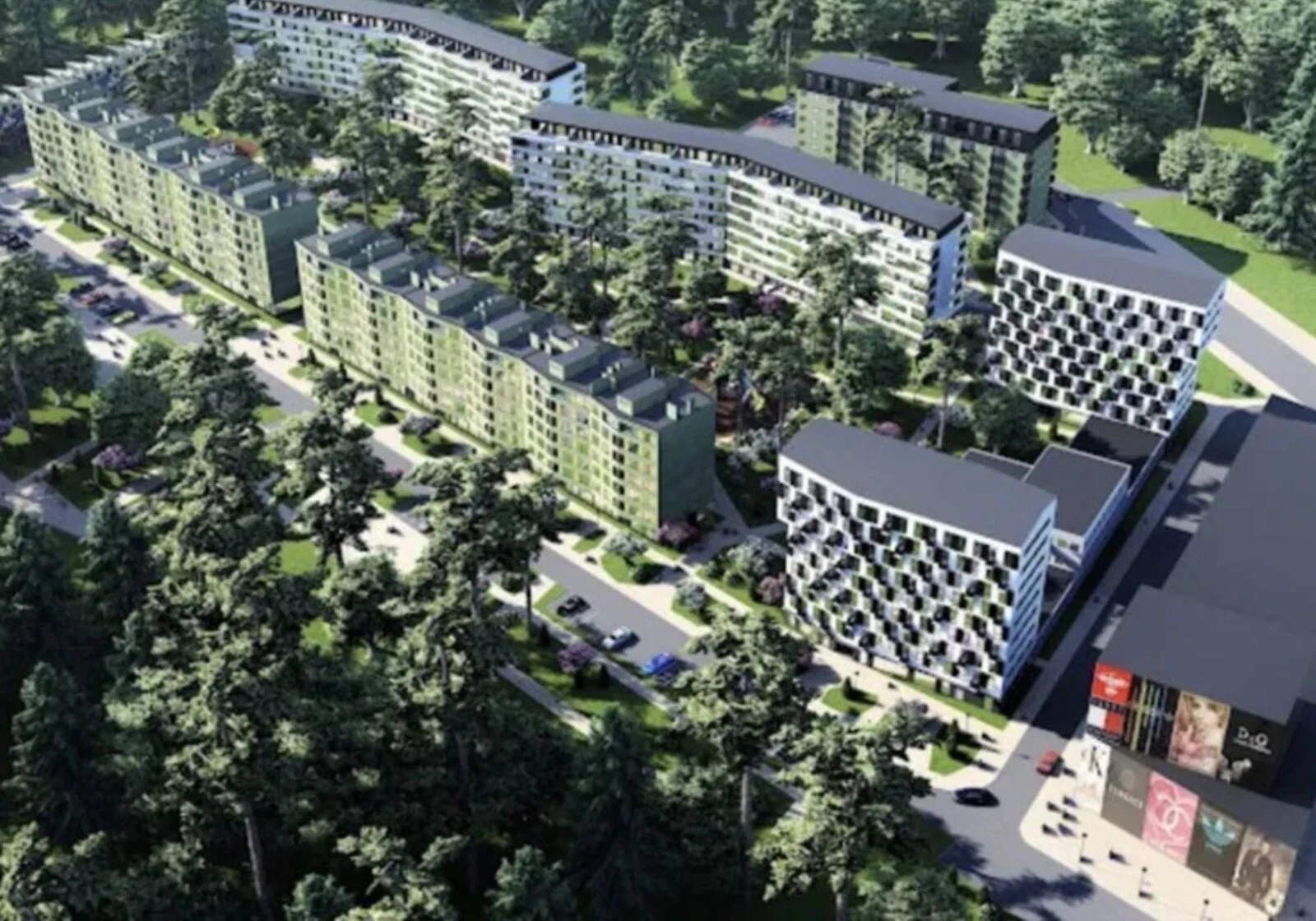 2-комнатная квартира, Гостомель: кухня 16 м² - фото 1