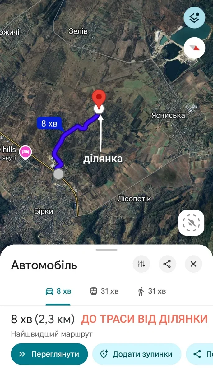 Ділянка 25 соток, Бірки: під забудову, електрика - фото 3