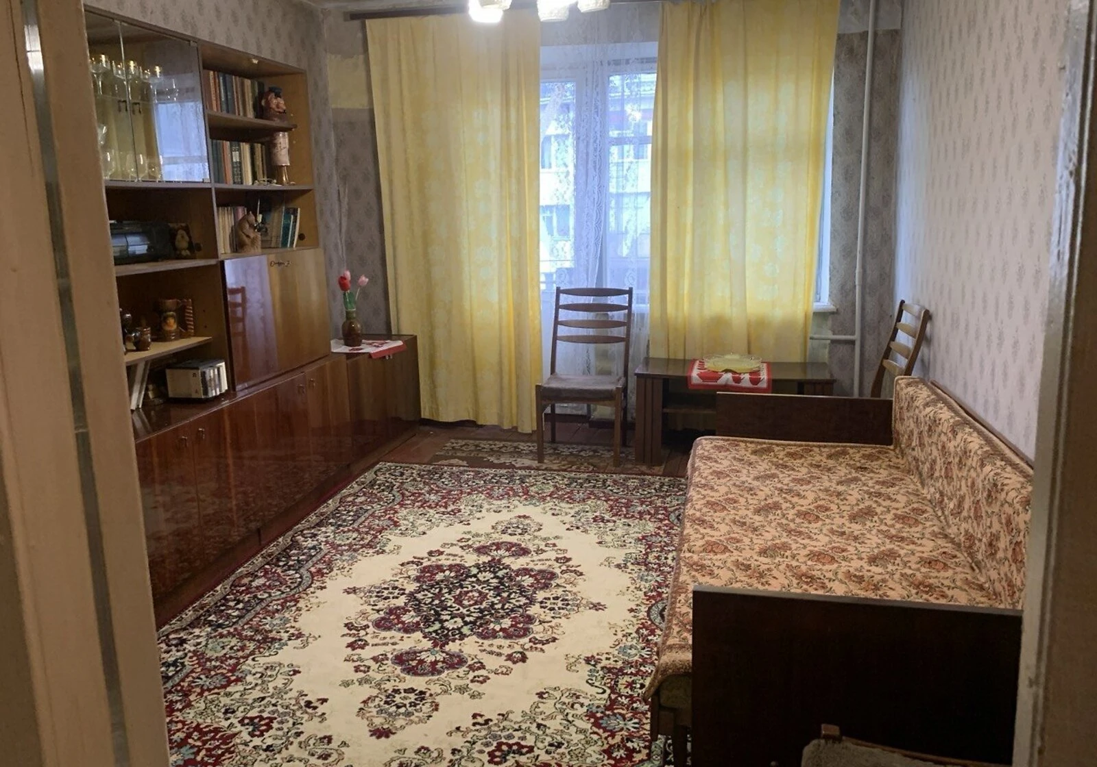 2-комнатная квартира, Гончаровское: тепло без света, без ремонта
