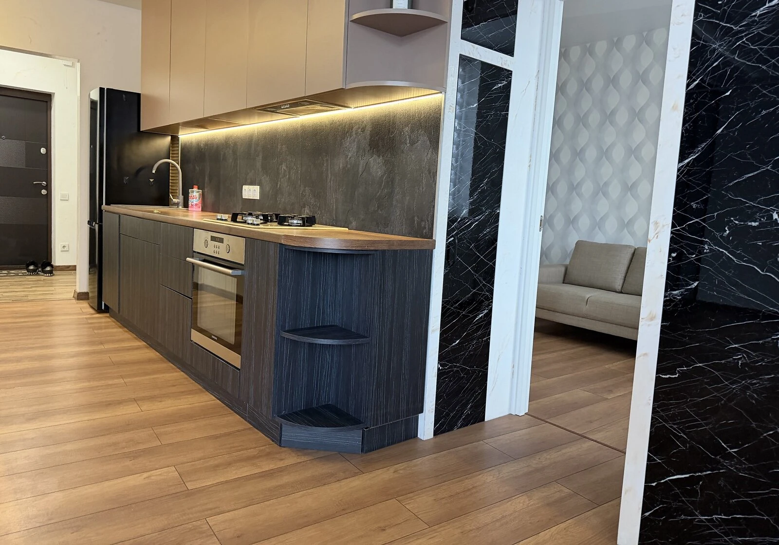 2-кімнатна квартира, Татарка: дизайнерський ремонт, кухня-студія