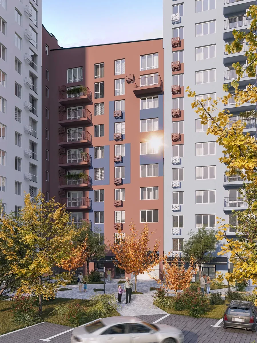 1-кімнатна квартира, Рівне: новобудова, кухня-вітальня з балконом - фото 1