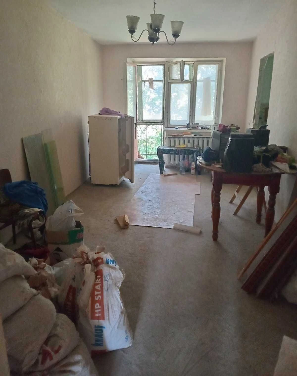 2-кімнатна квартира, Запоріжжя: цегляні стіни, чорнова штукатурка - фото 4