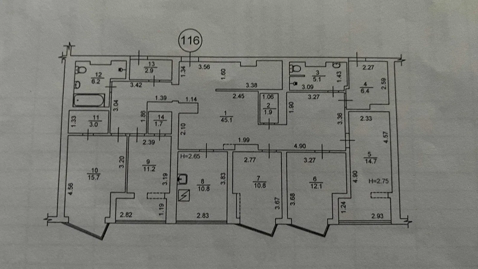 5-кімнатна квартира, Дарницький: дизайнерський ремонт, вид на озеро, фото 3