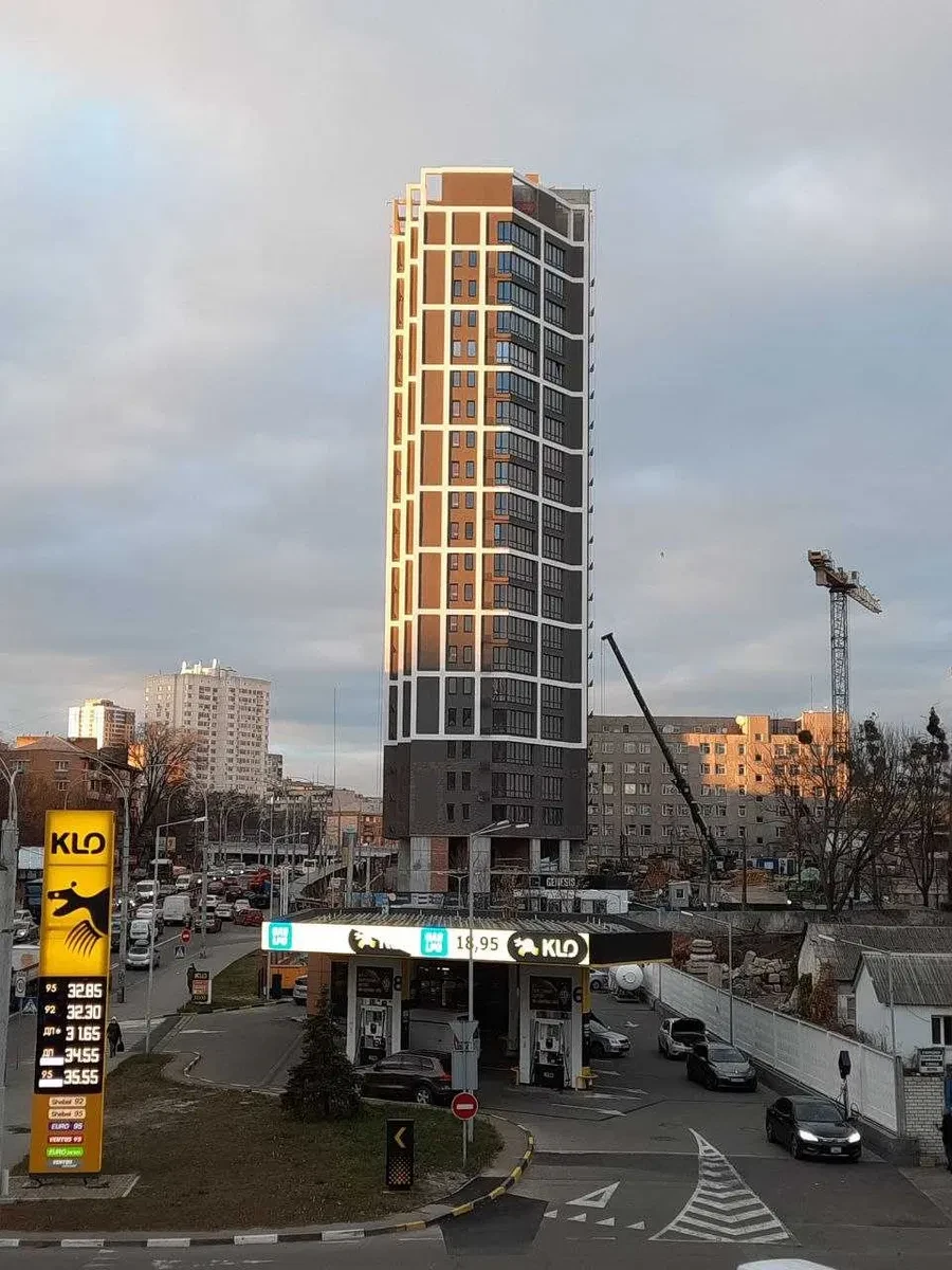1-кімнатна квартира у ЖК Генезис: червона цегла, метро Шулявська, фото 1