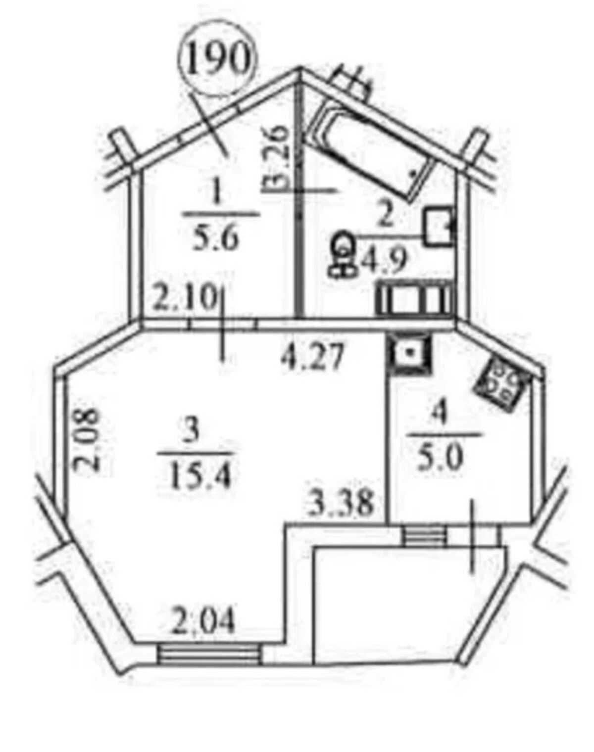 1-кімнатна квартира, Деснянський: єОселя - фото 2