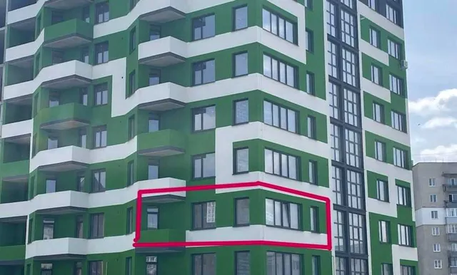2-кімнатна квартира, Будинок 1: вигляд на ТЦ Торба, лоджія і балкон - фото 2