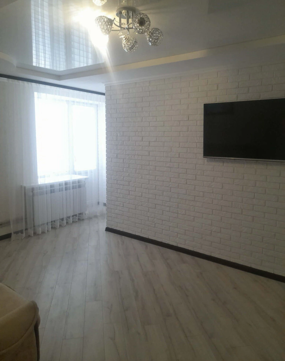 3-комнатная квартира, Заводское: евроремонт, укрытие в доме