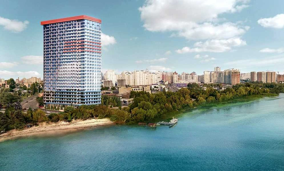 1-комнатная квартира в ЖК Берег Днепра: вид на Днепр - фото 2