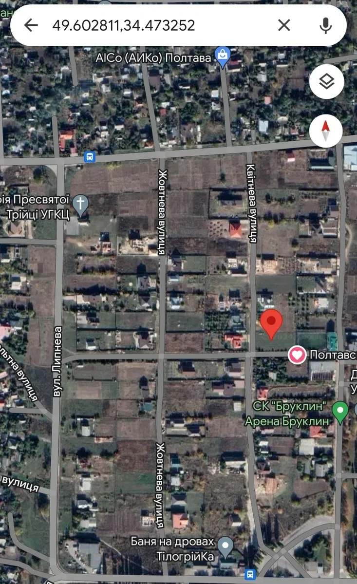 Ділянка 6 соток, Полтава: під будівництво будинку, квадратна форма - фото 1