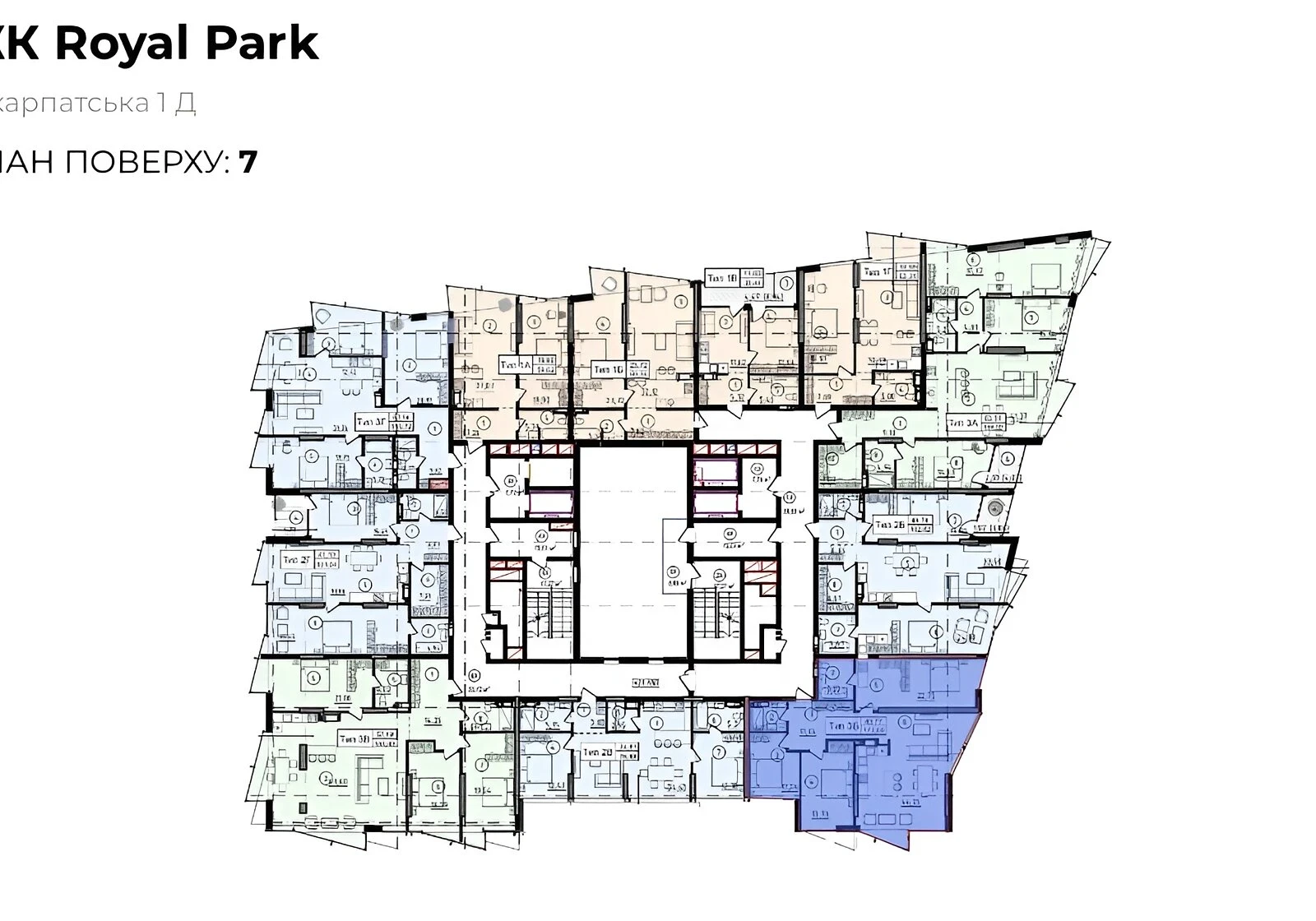 3-комнатная квартира, Центр: новостройка, сдача в 2027, закрытый двор, фото 5