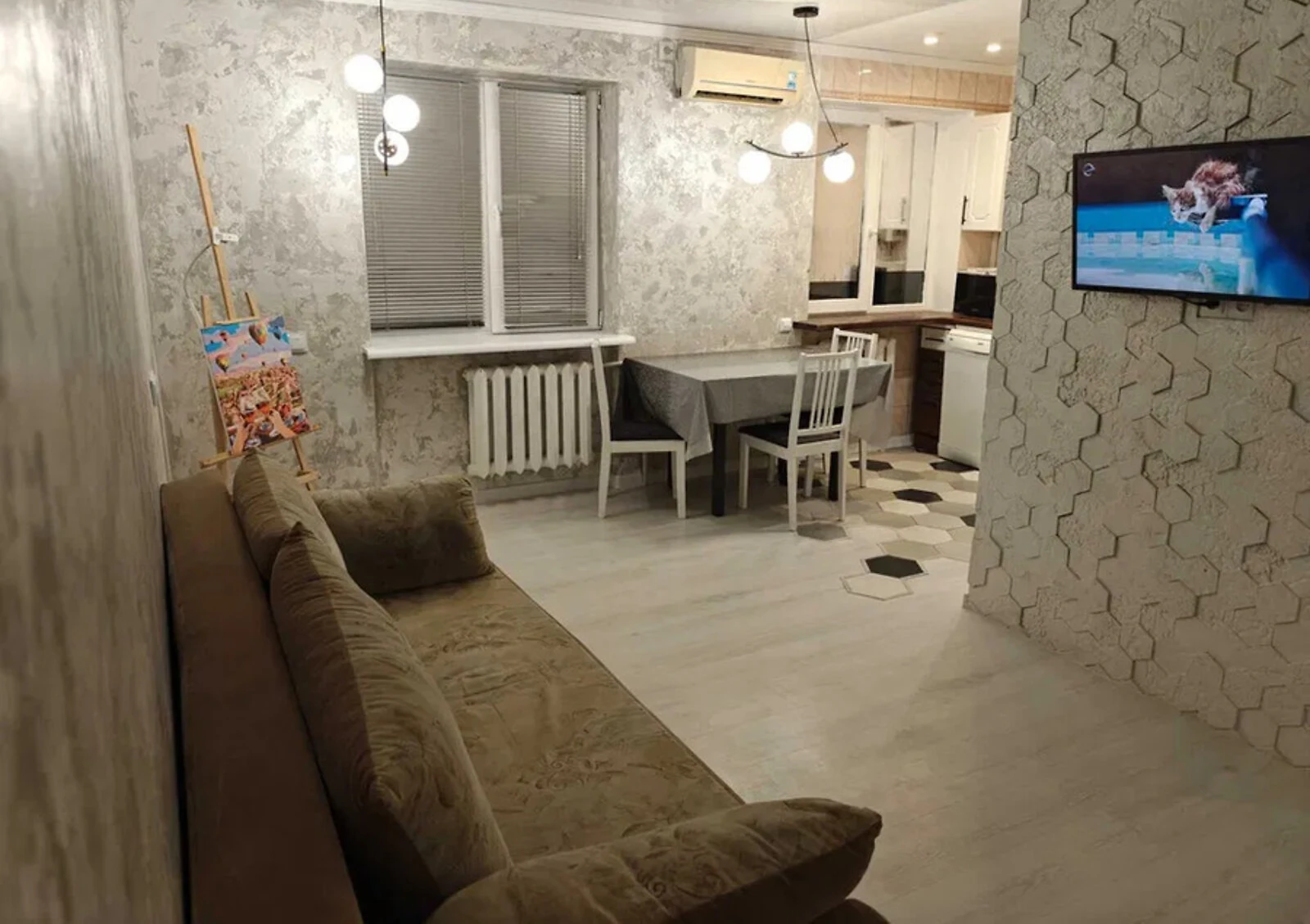 3-комнатная квартира, Авиагородок: евроремонт, теплый пол - фото 2