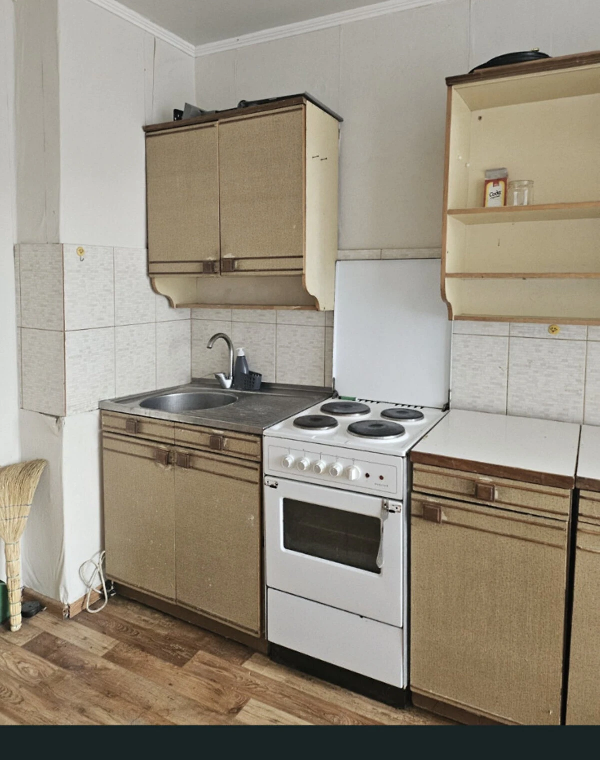 1-кімнатна квартира, Теремно: кухня 11.6 м², без ремонту, фото 5