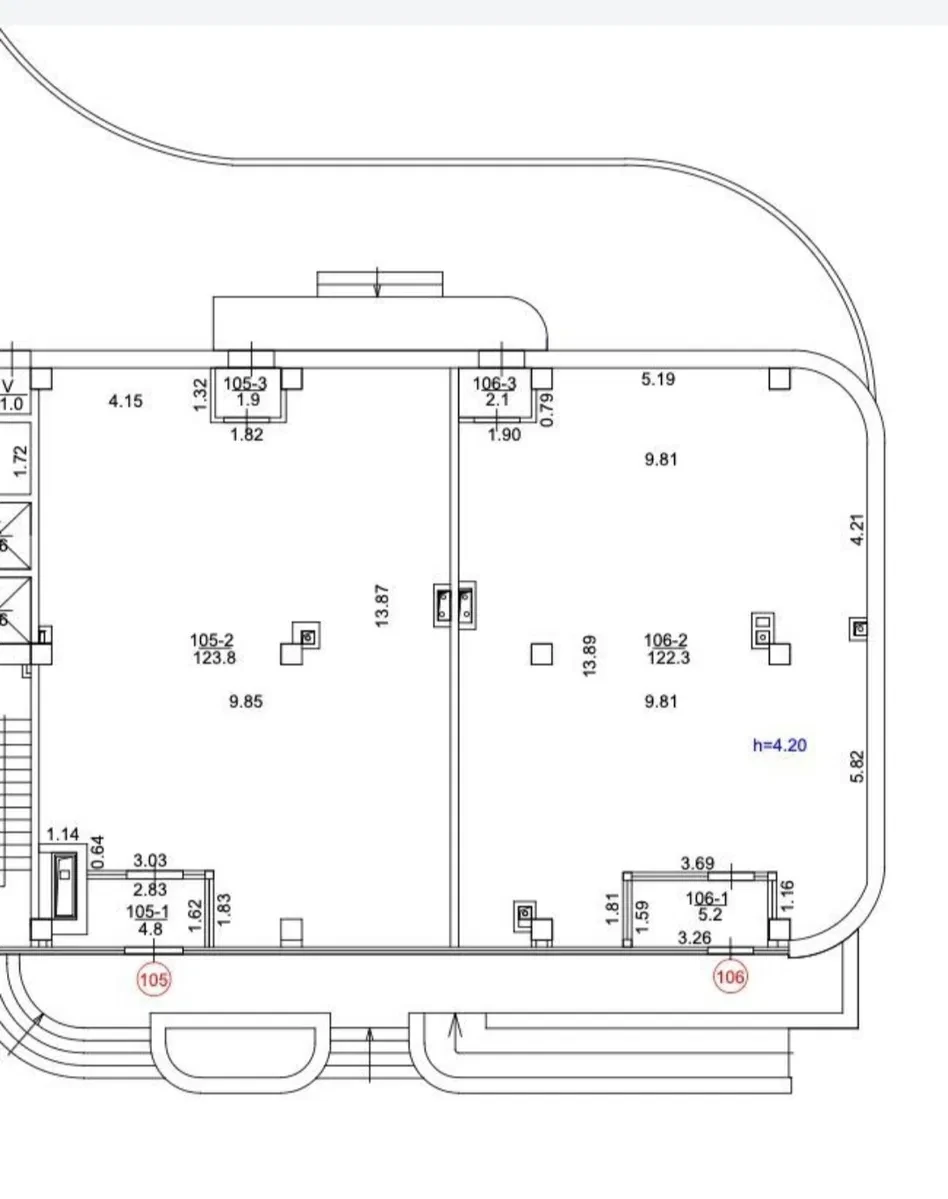 Приміщення у ЖК Престиж Хол: два блоки по 130 м², літня тераса - фото 4