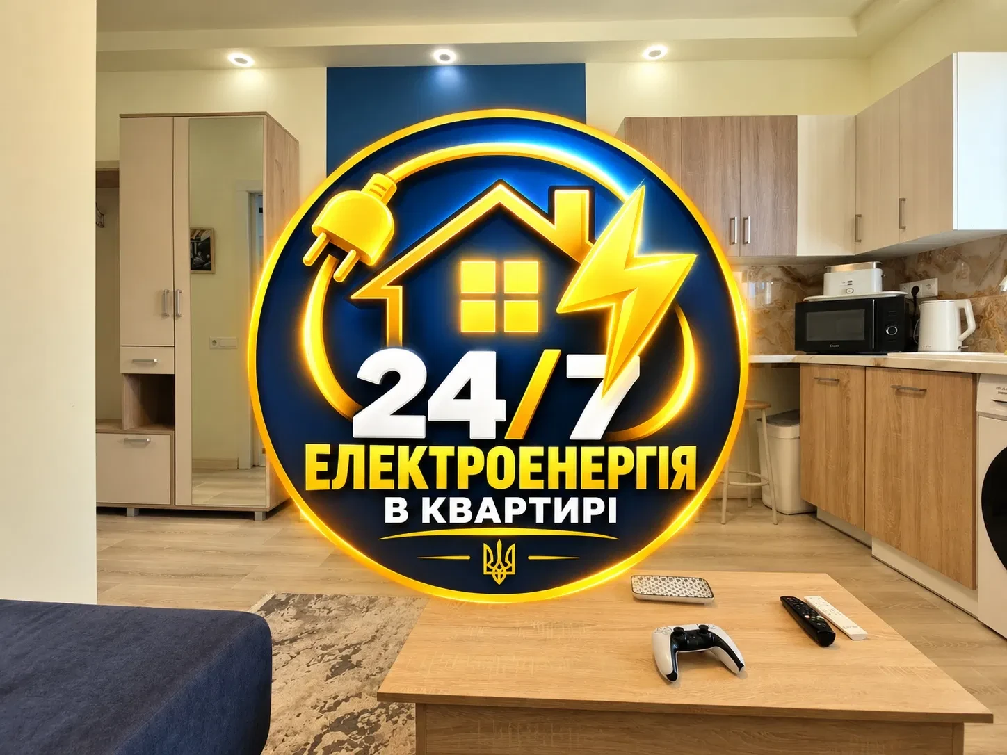1-комнатная квартира, Дарницкий: резервное питание, 5 мин до метро, фото 3
