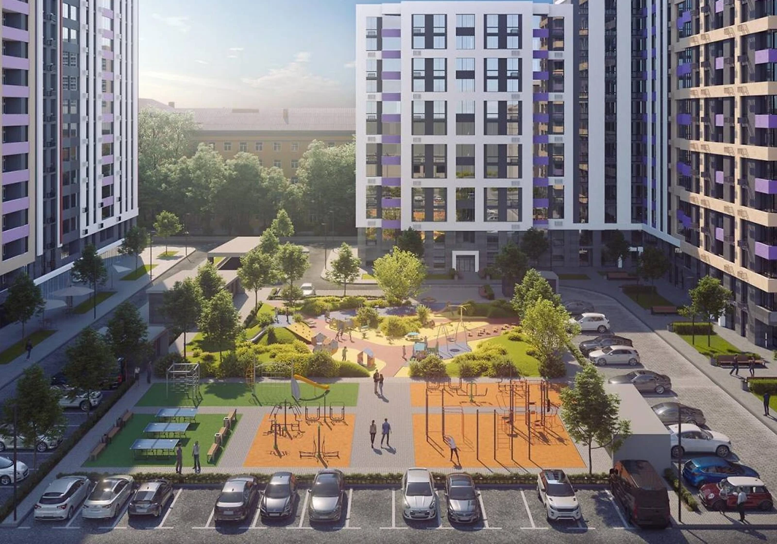 2-кімнатна квартира, Чоколівка: кухня-студія, будинок 2023 року - фото 2