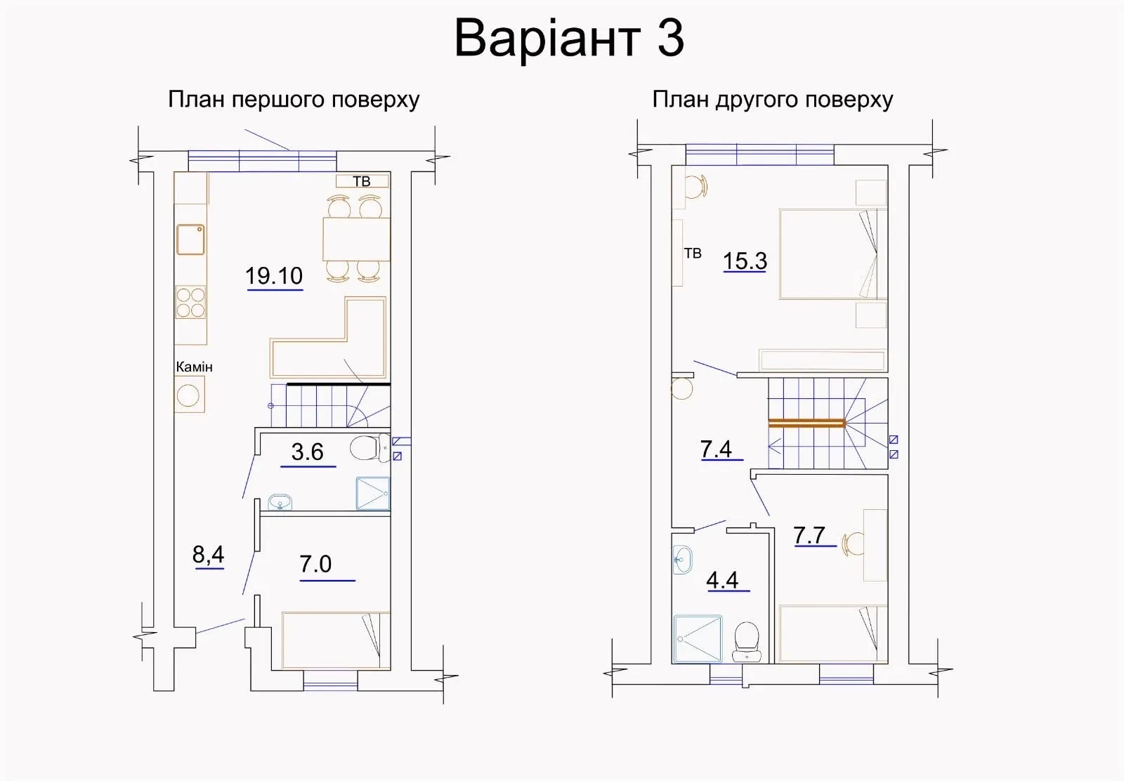 Таунхаус, Черкаси: біля лісу, автономне газове опалення, два поверхи, фото 5