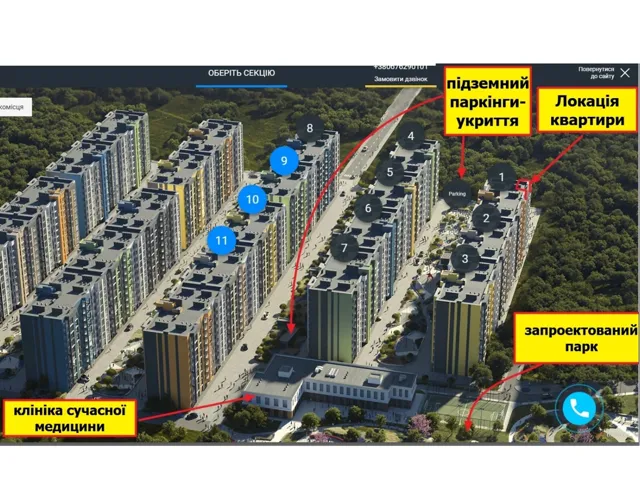 1-кімнатна квартира, Шевченківський: цегляні стіни, закритий двір - фото 2