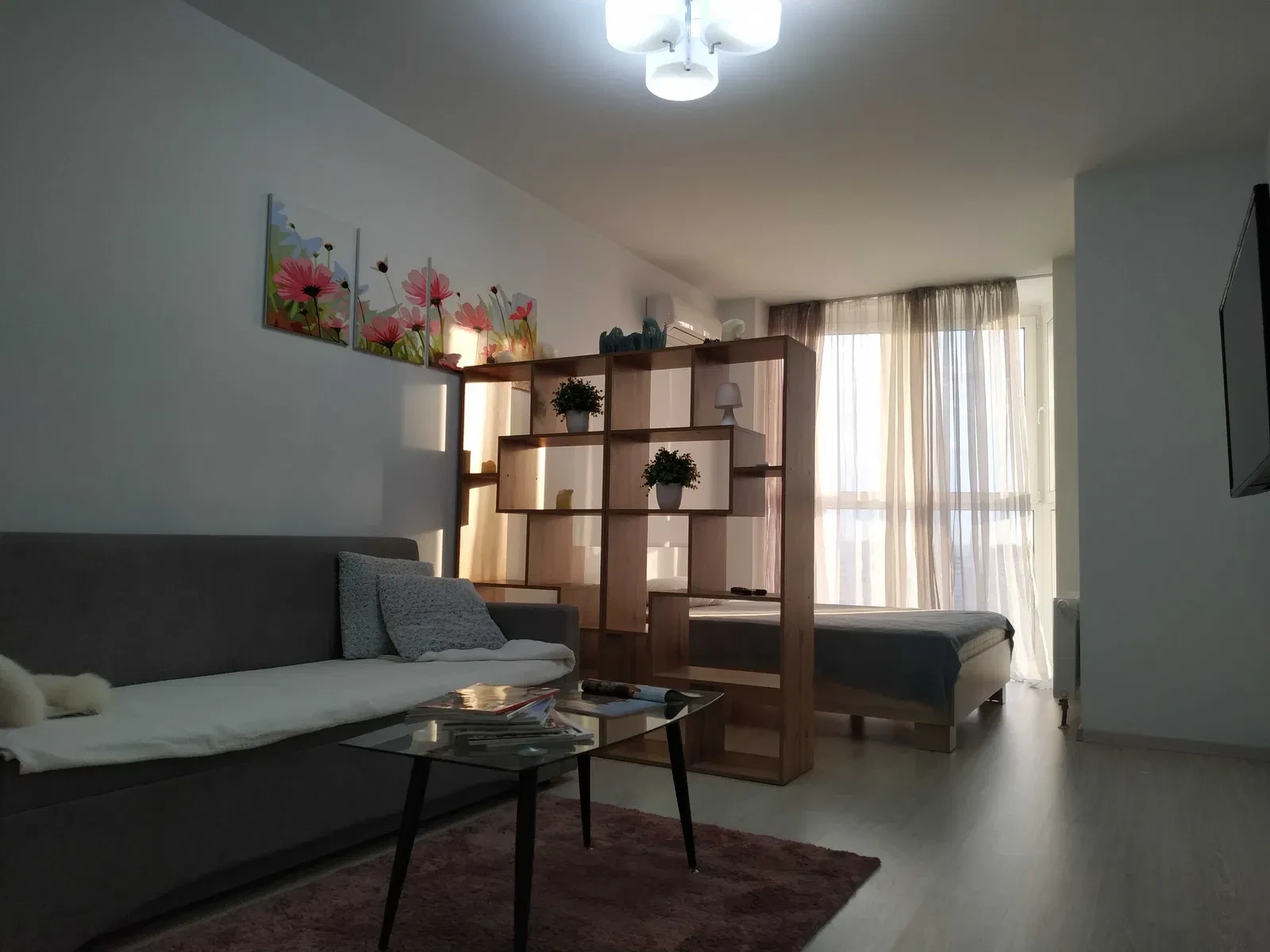 1-кімнатна квартира, Дарницький: видова, 2 кондиціонери, Позняки 5 хв, фото 5