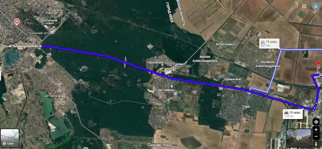 Ділянка 247 соток, Бориспільський район: 19 км від метро Бориспільська, фото 4
