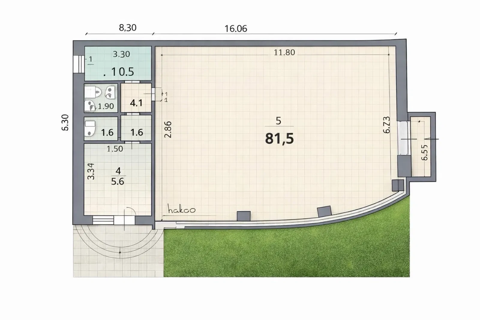 Приміщення, Івано-Франківськ: фасадне, open space, окрема парковка, фото 5