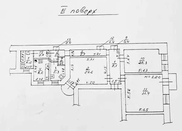 3-комнатная квартира, Приморский: 2 кухни, дом до 1917 года, фото 3