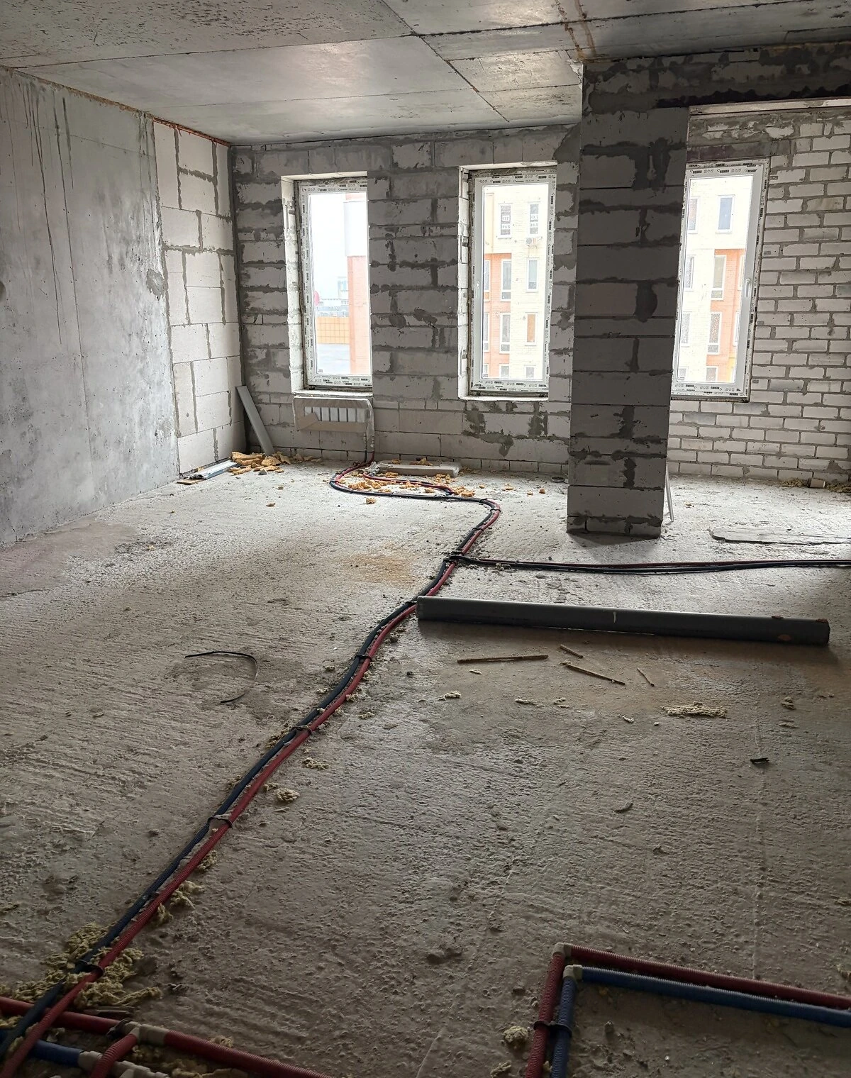 1-кімнатна квартира, Салтівський: без оздоблювальних робіт, газоблок, фото 2