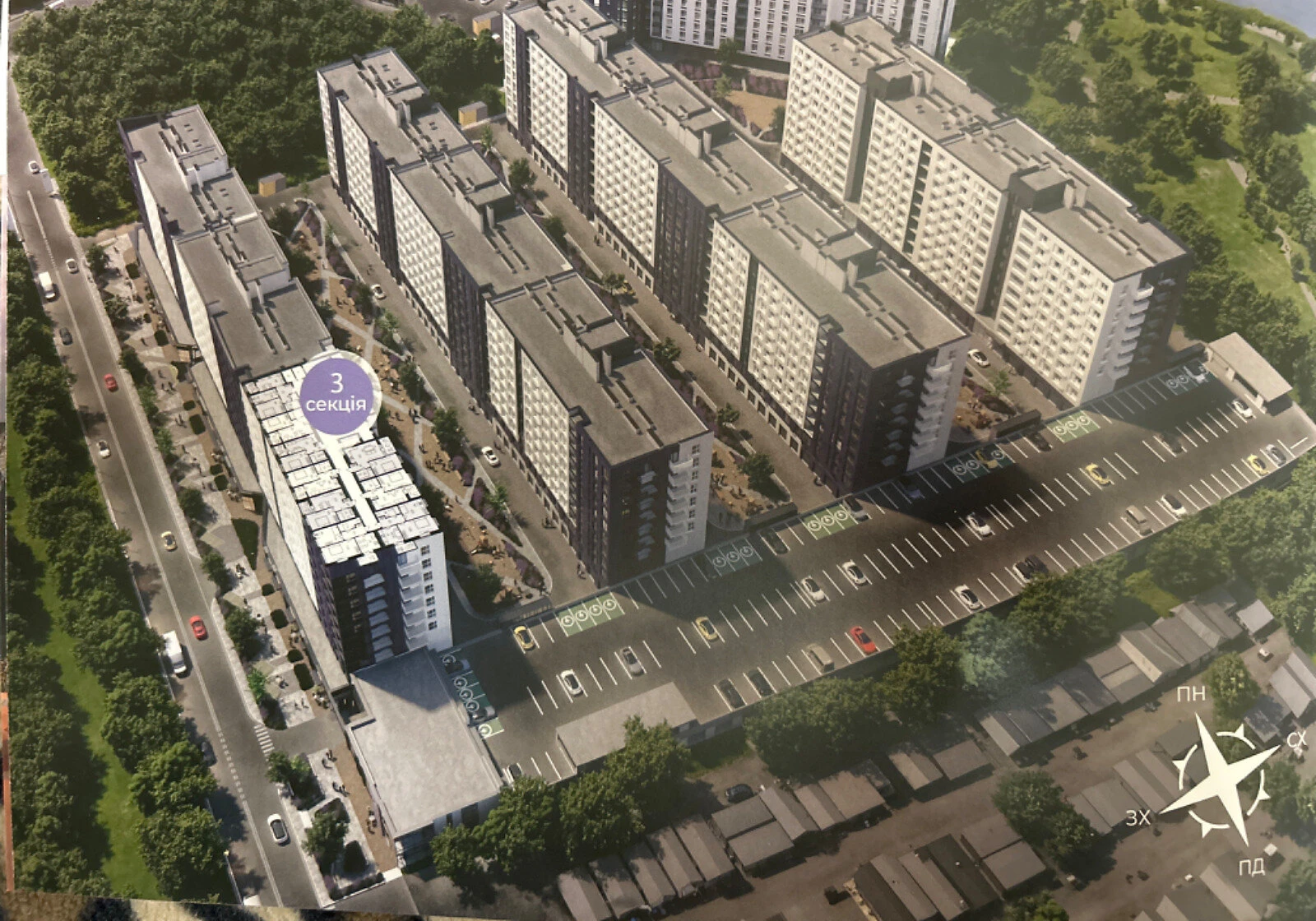 1-кімнатна квартира, Замостянський: кухня-студія, новобудова - фото 2