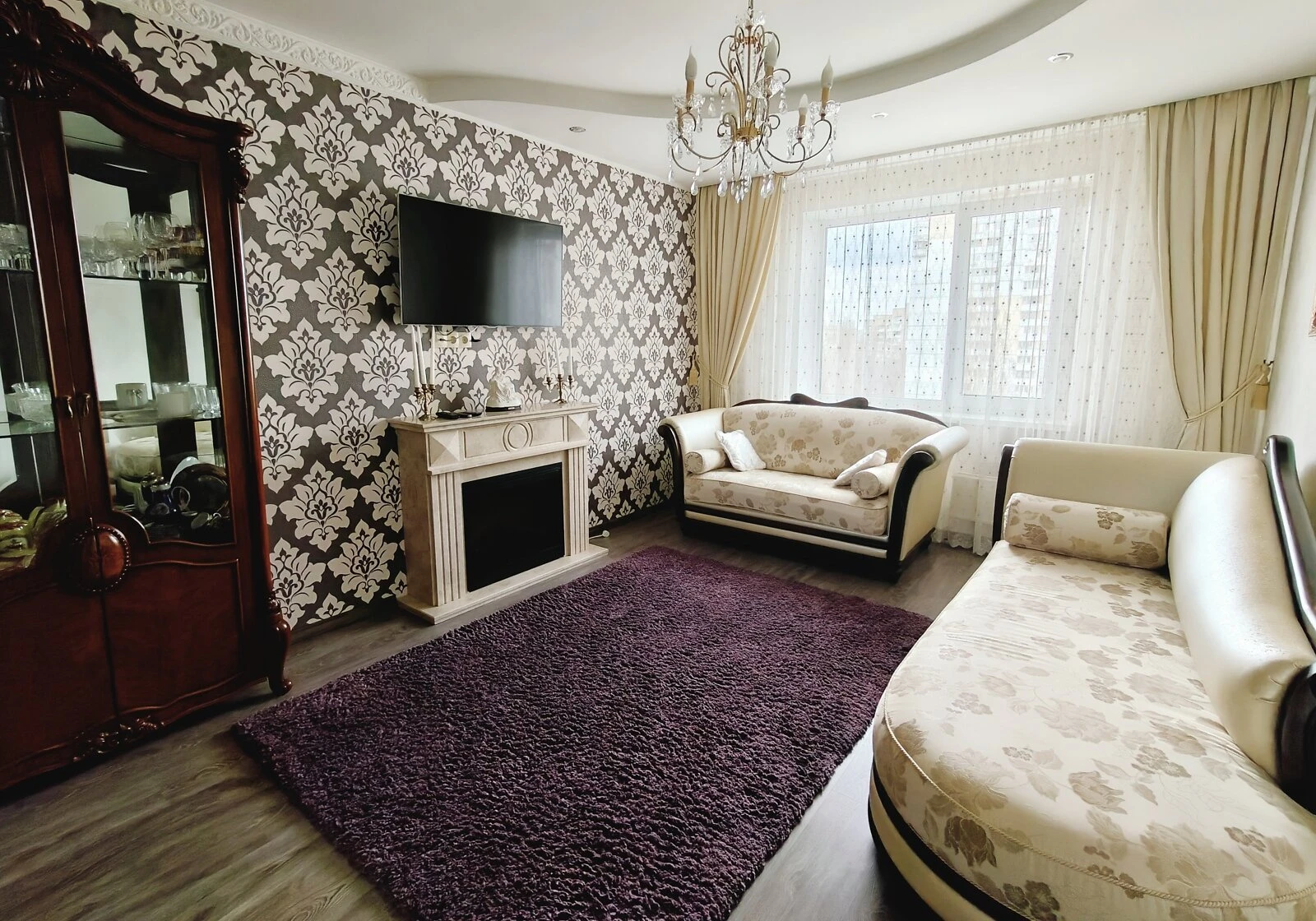 3-кімнатна квартира, Виноградар: євроремонт, камін, фото 3