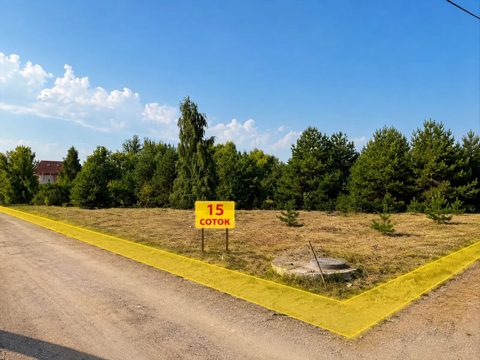 Ділянка 15 соток, Любимівка: під забудову, газ та електрика - фото 3