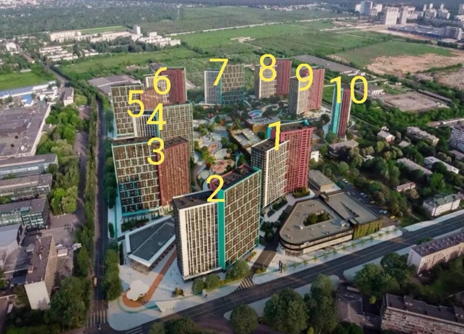 Приміщення у ЖК Диброва парк: фасадне, біля входу