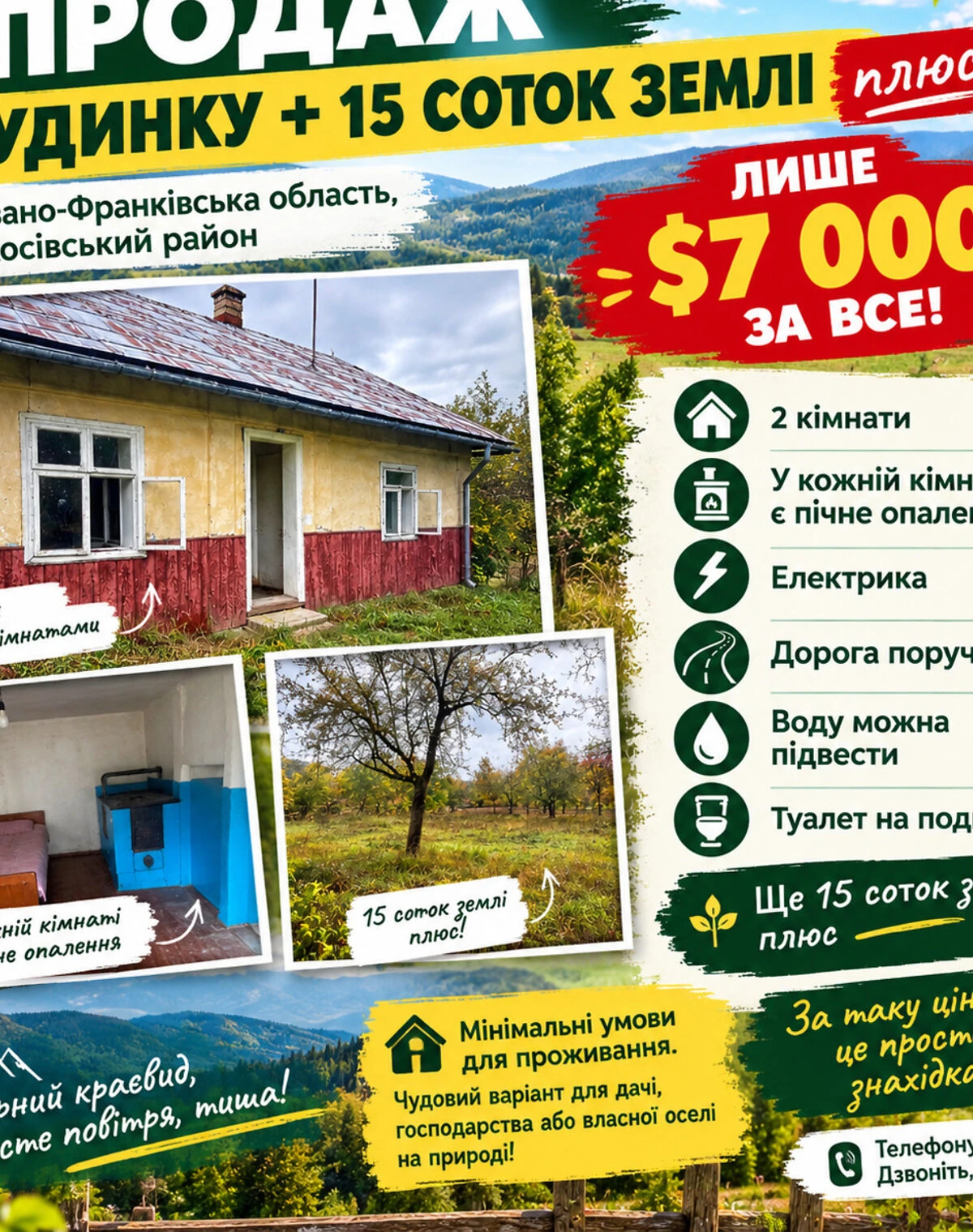 Будинок, Слобідка (Косів): цегляні стіни - фото 1